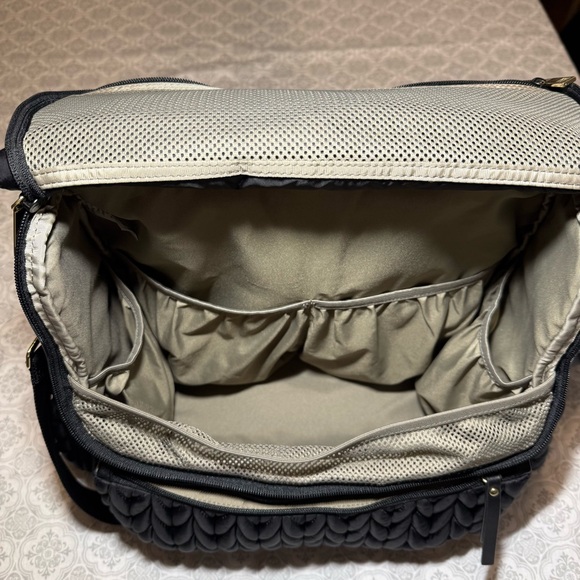 HAPP Levy Black Quilted Diaper Backpack - Black - Picture 8 of 16